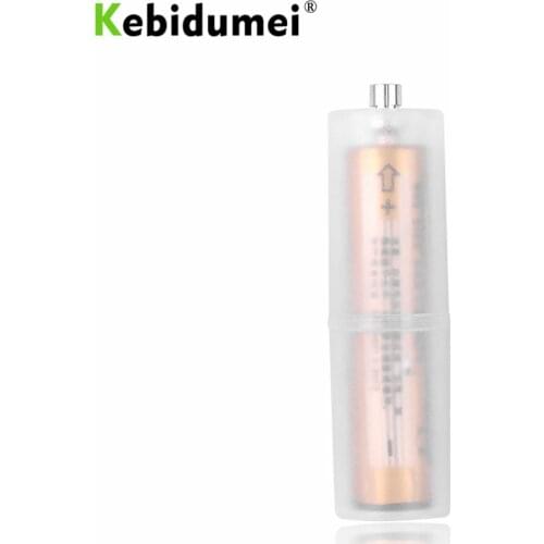 Kebidumei Plastic AAA to AA Size Cell Battery Converter Adaptor Holder Case Switcher Cell Battery Holder Converter Fasion