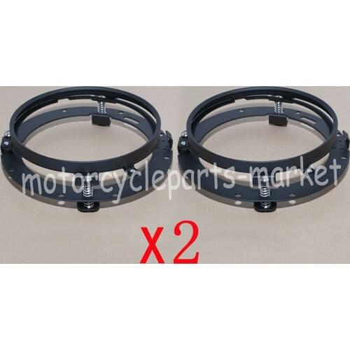 Mounting Bracket Ring Mount Brackets 7 Inch Round Headlight Motorcycle For Harley Street Glide Road King Electra 1994-2013