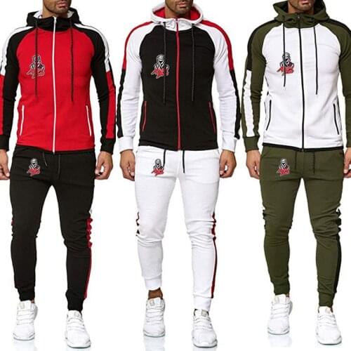 Mens Africa Twin Crf 1000 L printing Fashion Zipper Hoodies Sweatpants Comfortable Motorcycle Trousers Color matching suits