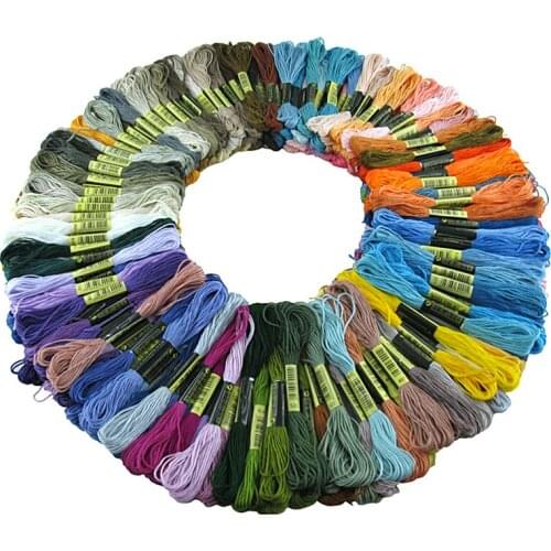 24/50/100/150/200 Colors dmc embroidery thread floss cross stitch cotton thread cross-stitch kit DIY Sewing Skeins Craft