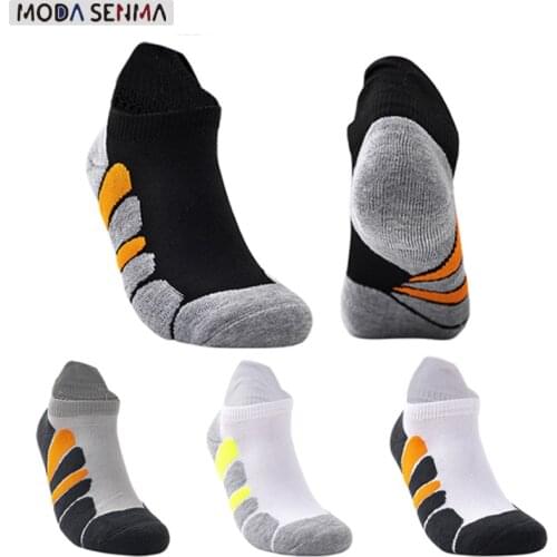 Dropshipping Summer new mens short tube towel bottom outdoor sports socks sweat absorbing basketball socks running fitness men
