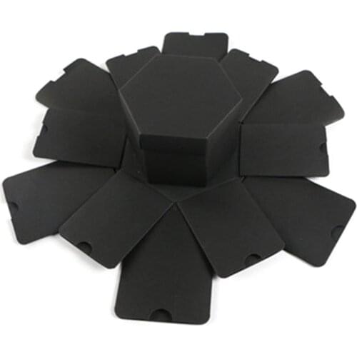 New Hexagonal Explosion Gift Box Photo Album Love Memory Multi-Layer Surprise Diy Photo Album Such As Birthday Anniversary Gifts