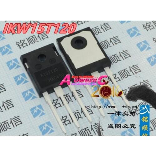 Aoweziic 2017+ 100% new imported original IKW15T120 K15T120 TO-247 IGBT single tube 15A 1200V