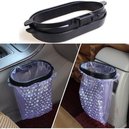Plastic Portable Auto Foldable Car Organizer Frame Trash Can Car Accessories Automobile Garbage Rubbish Waste Holder