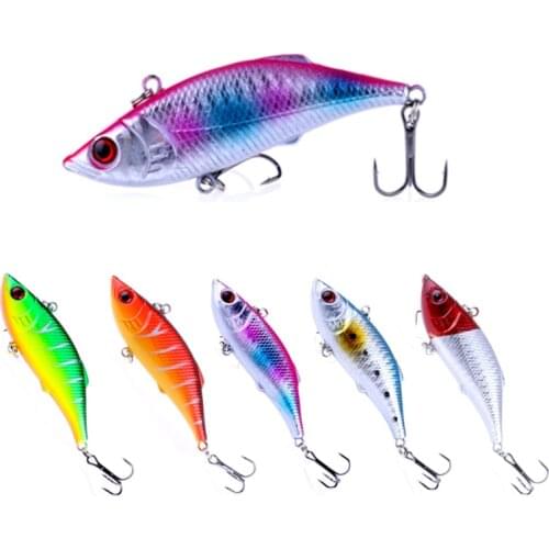 5pcs 7.5cm 10g Rattlin VIB Fishing Lure Vibration Bait Carp Trout Perch Fishing Tackles Artificial Bait Pesca Wobblers