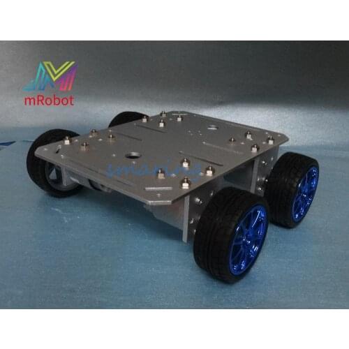 200mm*150mm Robot Smart Car Chassis With Speed Encoder 4 Wheels Drive Car For DIY Kit Educational Teaching Tool