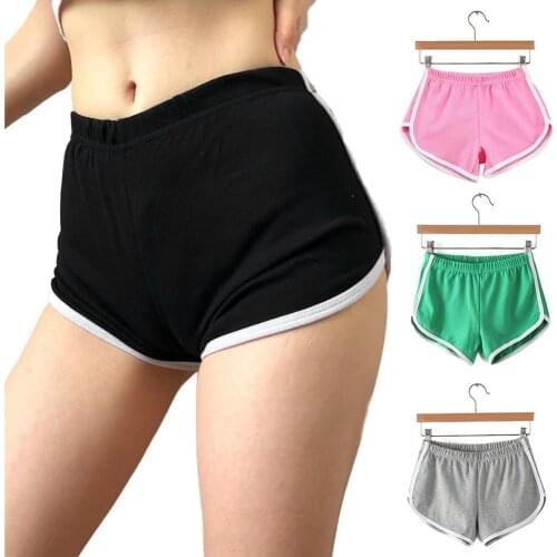 Casual Shorts Women High Elastic Breathable Female Workout Sports Shorts Solid Color Jogger Boxers Hot Shorts