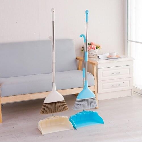 Dustpan and Brush Broom Set Dust Pan Floor Cleaning Sweep Clean Long Handle Disposal Cleaner Supply DQ9145-10/11
