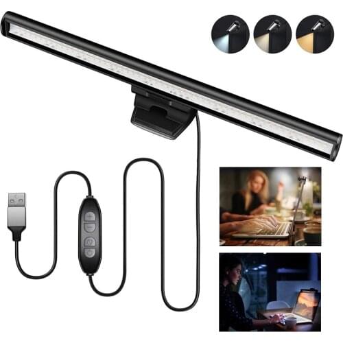 26cm LCD Monitor Light Display Hanging Lamp Laptop Intelligent Office Desk Lamp Reading Light