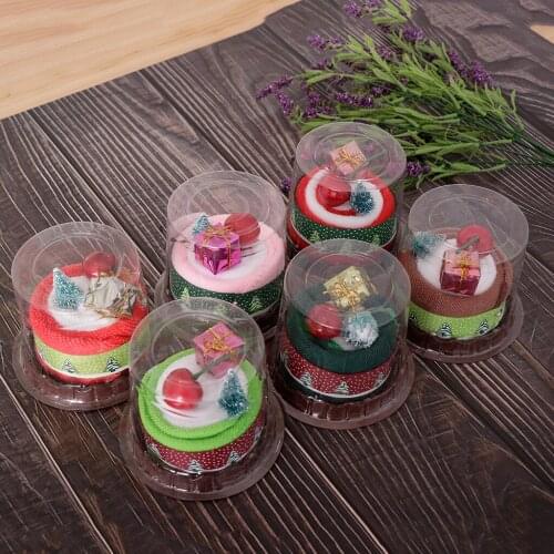 Cake Towel Washcloth Mini Xmas Gift Wedding Birthday Thank You Guest Favor