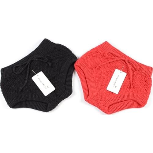 2020 Spring Autumn Fashion Baby Girls High Waist Cotton Knitted Bloomers Shorts Girls Shorts Tracksuits PP Shorts For Children