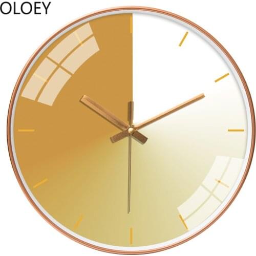 Nordic Gold Wall Clocks Home Decor Silent Bedroom Large Wall Clock Minimalistic Living Room Reloj De Pared Office Kitchen Clock