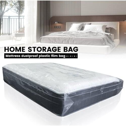 200x240x35cm Thickness 0.08mm Transparent Mattress Protector Packaging Bag Moisture-proof Dust Cover Moving Home Storage