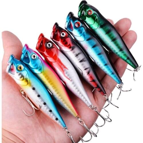 1 pcs Big Popper Fishing Lures 9.5cm 12g 3d Eyes Bait Topwater Crankbait wobbler Tackle Isca Poper Lure Japan