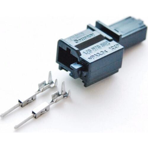 10pcs/lot 2 Pin/Way Auto High-Pitched Speaker Connector Ambient Brake Light Microphone Plug Socket For VW Audi SKODA 1J0 973 332