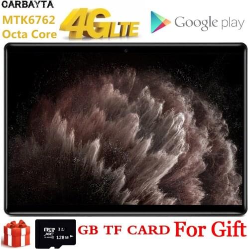 10.1 Inch Gift 128GB TF Card Tablet PC Global Bluetooth Wifi Phablet Android 9.0 8 Octa Core Dual SIM Card 2.5D IPS 1920*1200