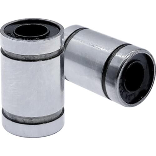2pcs Linear bushing LM6UU CNC linear bearings carbon steel 6*12*19 mm for rods liner rail linear shaft parts