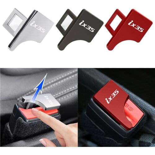 2PC Hidden Car Safety Seat Belt Buckle Clip Car Accessories For Hyundai Ix35 Tucson Solaris I30 Creta I40 IX20 Veloster SANTAFE