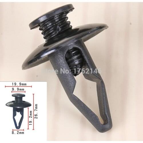 500x Nylon Fastener Rivet Retainer Fender Clip For Ford Escape Mazda 5 CX-5 Nissan Armada Frontier GT-R MNA0156145 6384401A00