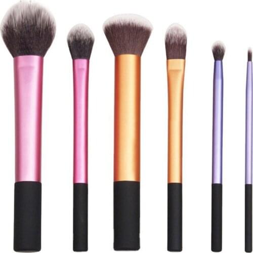 6PCS Pro Cosmetic Makeup Brush Foundation Eyeshadow Lip Powder Blush Starter Kit Tool Dropshipping
