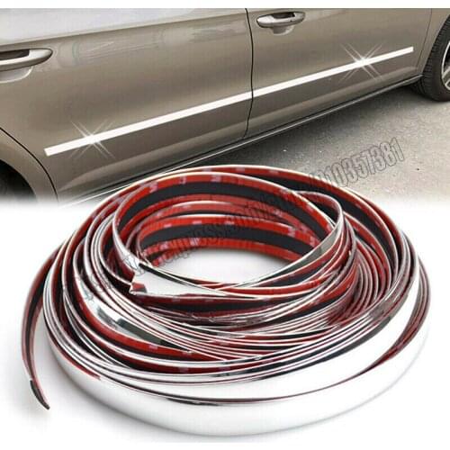 Car accessories 3M/20mm Car Styling Chrome Trim Cover Decorative Strips Door Window Body Molding