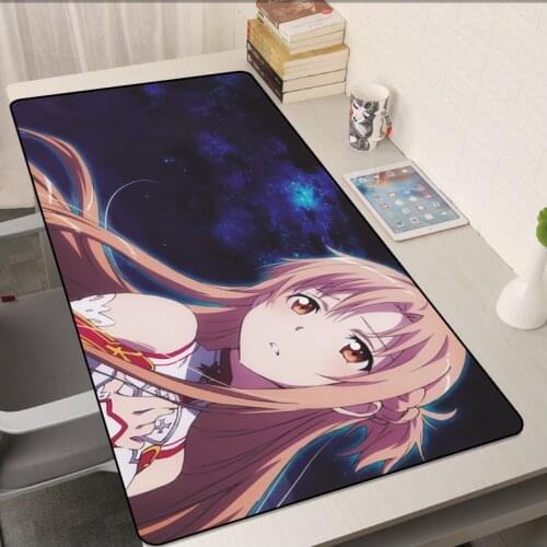 Sword Art Online 90x40 Cm Large Mouse Pad Kawaii Decoration Gamer Computer Keyboard Table Mat XXLanime Mouse Pad Gameaccessories