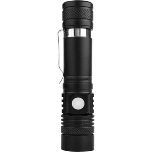 Jiguoor WT518 XM-L T6 1000Lumens 3Modes Black Zoomable LED Flash Light Portable Lighting Clicky Flashlights & Torches