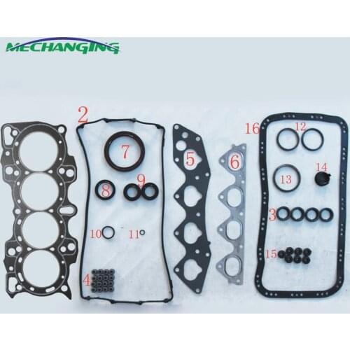 For HONDA CRV RD1 B20B2 B20B Engine Rebuilding kits Automobile Gasket Engine Spare Parts Full Set Engine Gasket 06110-R3F-902
