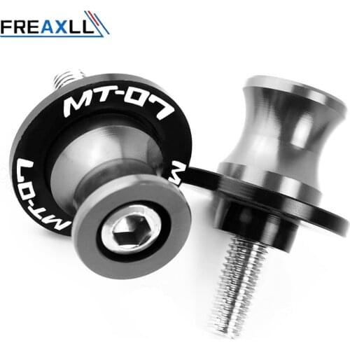 For YAMAHA MT 01 MT03 MT 07 MT-03 MT-07 MT01 MT03 6MM Motorbike Motorcycle Accessories Swingarm Slider Spools M6 Screws