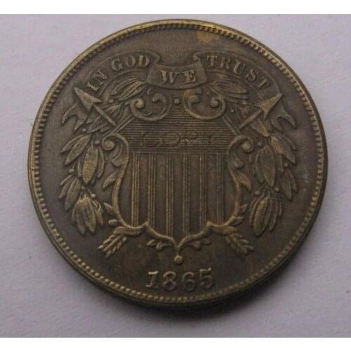 Two Cent 1865 copy coins FREE SHIPPING