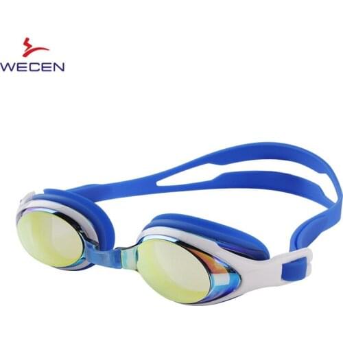 Electroplating Anti-Fog Waterproof Colorful Lens Swimming Glasses HD Customizable Adult Goggles