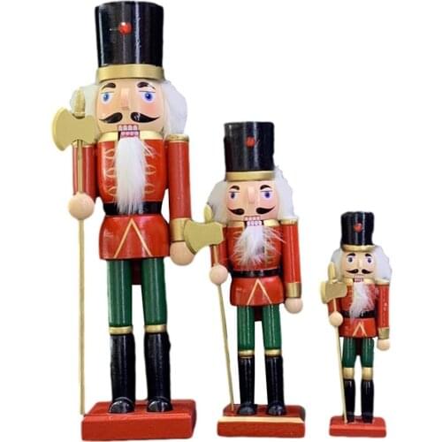 Nutcracker Figurine Classic Red Soldier Puppet Ornaments