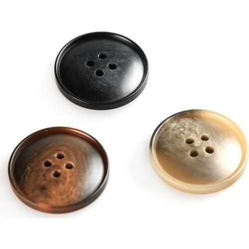 200pcs high grade round buttons 4 hole resin plastic sewing buttons mens garment flatback buttons for clothes 15-30mm