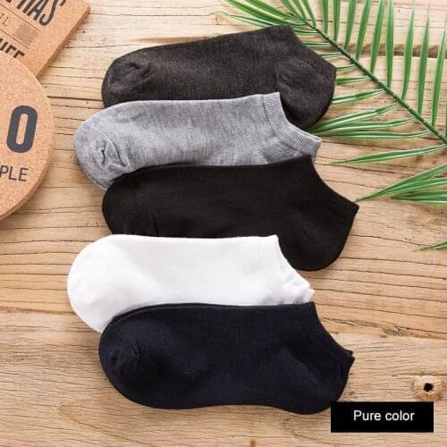 5 Pairs/Lot Men Socks Cotton Large size38-44 High Quality Casual Breathable Boat Sock Short Men Socks Summer Male Accessories