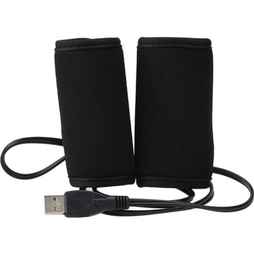 Newest 1 Pair 7/8 inch Motorcycle Heated Grips USB Electric Hot Bicycle Motorcross Handle Handlebar Warmer Removable Grips