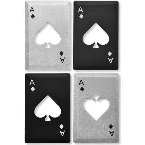 New creative stainless steel spade a bottle opener