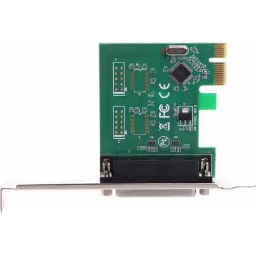 New Parallel Port DB25 25Pin LPT Printer to PCI-E Express Converter Card Adapter