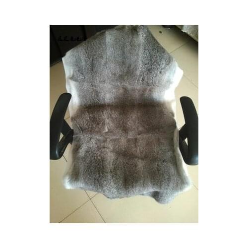 Genuine rabbit fur plates natural color rabbit fur blankets full pelt DIY materials Parka lining car cushion carpet