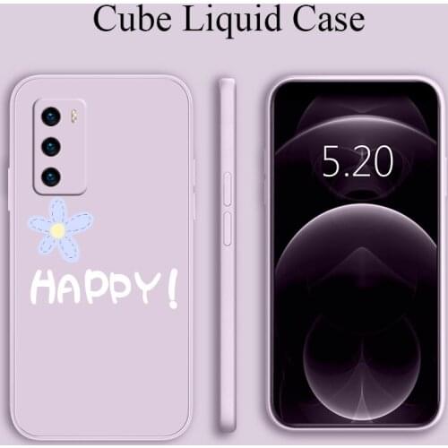 Blue Flower Shockproof Case For Huawei P40 P30 P20 Pro Lite Mate 40 30 20 Pro Lite P Smart 2021 Y7A Phone Back Cover Case