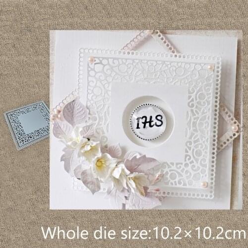 New Design Craft Metal Cutting Die cut dies 2pcs lace frame decoration scrapbook Album Paper Card Craft Embossing die cut