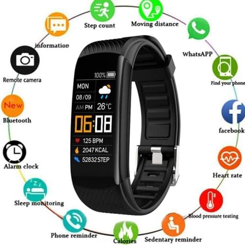 C5S Smart Band Watch Fitness Tracker Bracelet Waterproof IP67 Heart Rate Monitor Smart Bracelet Blood Pressure Monitor Men Women