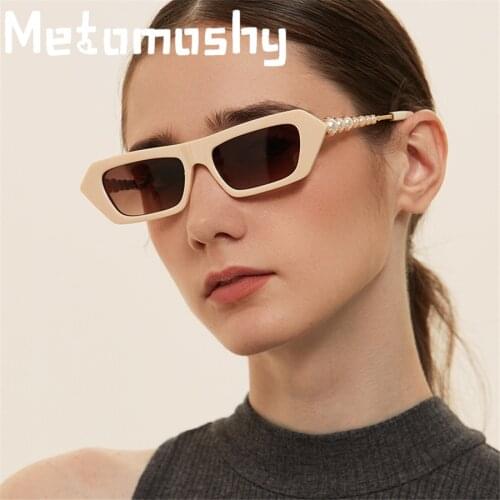 2020 Pearl Retro Square Sunglasses Women Luxury Brand Square Sunglasses Men Women Sunglasses Oculos Lunette De Soleil Femme