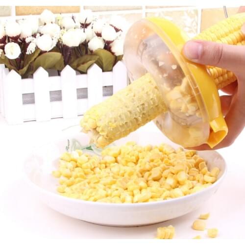 Fresh Corn Stripper Sweet Corn Threshing Device for Kitchen Round Novelty