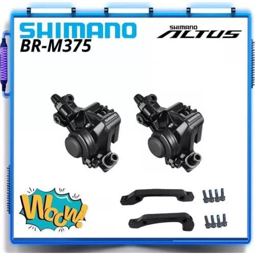 SHIMANO ALTUS BR M375 Mechanical Disc BR-M375 Brake Caliper MTB M2000 Series a pair