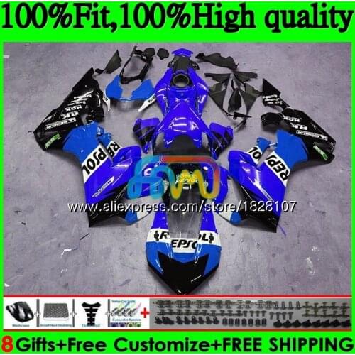 Injection For HONDA CBR 1000 RR CBR1000RR 17 18 19 145BS.38 CBR 1000RR CBR-1000RR CBR1000 RR 2017 2018 2019 Fairing Repsol blue