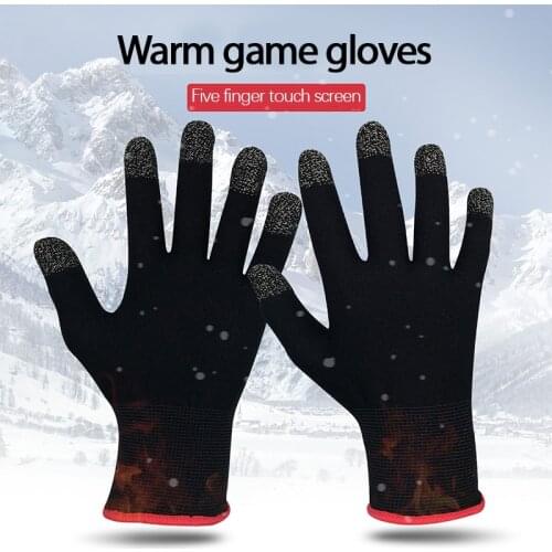 2pcs Hand Cover Game Controller For Gamer Sweatproof Anti-slip Touch Screen Finger Sleeve Breathable Mobile Gaming Gloves