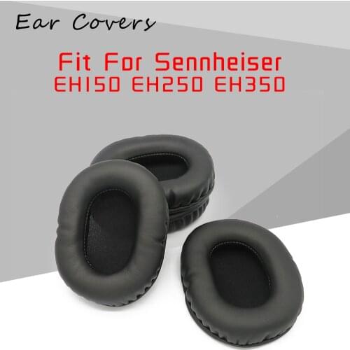 Ear Pads For Sennheiser EH150 EH250 EH350 Headphone Earpads Replacement Headset Ear Pad PU Leather Sponge Foam