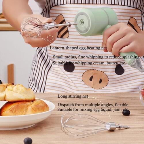 Household Wireless Charging Handheld Electric Whisk Mini 3Gear Adjustment High Power Mixer Whisk Beater Baking Flour Mix Machine