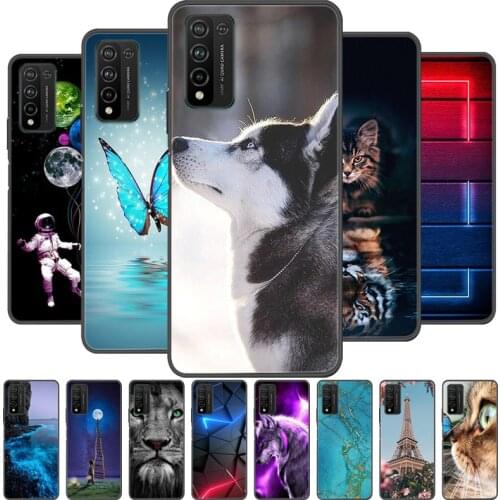 For Huawei Honor 10X Lite Case Cute Cat Soft TPU Silicone Cover for Honor 10X Lite Case Honor10X 10 X Lite Fundas 6.67'' Coque