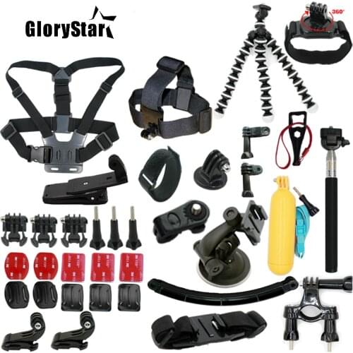 For Gopro Hero 5 Accessories Set For Gopro Hero 5 black hero5 session gopro 4 hero4 session gopro accessories For Xiaomi yi